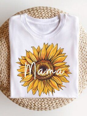 Sunflower Mama Shirt, Mom Tshirt, Mothers Day Shirt, Spring Shirt